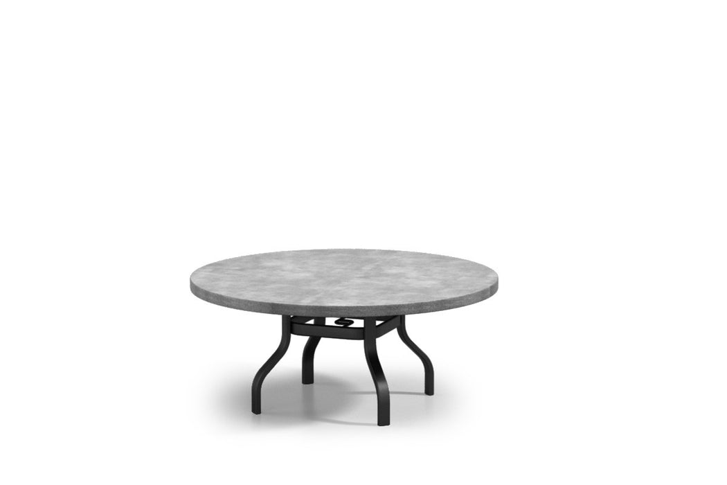 Homecrest Concrete 54" Round Chat Table, universal base, studio view