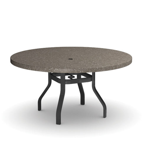 Homecrest Stonegate 54" Round Dining Table, universal base, studio view