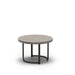 Homecrest Shadow Rock 24" Round Side Table, tubular base, studio view