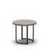 Homecrest Shadow Rock 24" Round End Table, tubular base, studio view