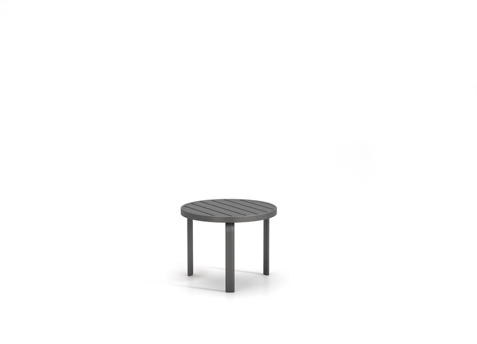 Homecrest Latitude 24" Round End Table, universal base, studio view