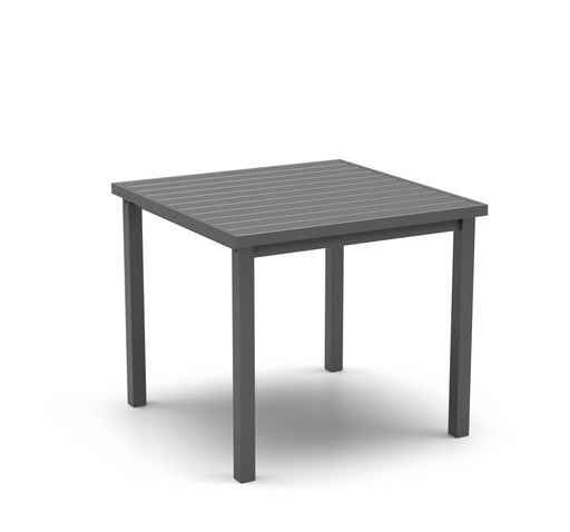 Homecrest Latitude 36" Square Dining Table, post base, studio view