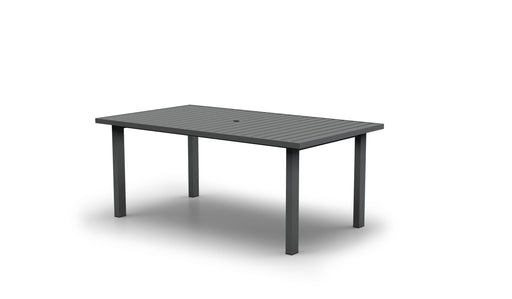 Homecrest Latitude 42" x 74" Rectangular Dining Table, post base, studio view
