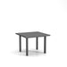 Homecrest Latitude 42" Square Dining Table, post base, studio view