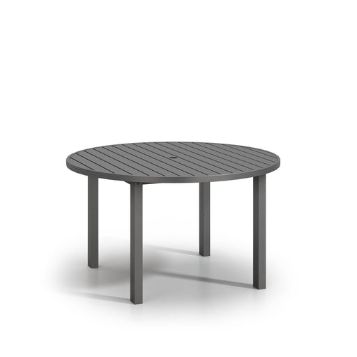 Homecrest Latitude 54" Round Dining Table, post base post base, studio view