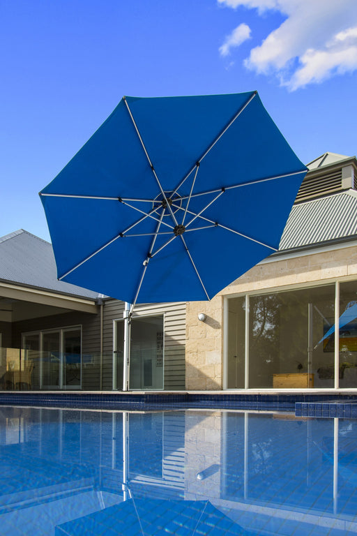Homecrest Sol umbrella on a patio