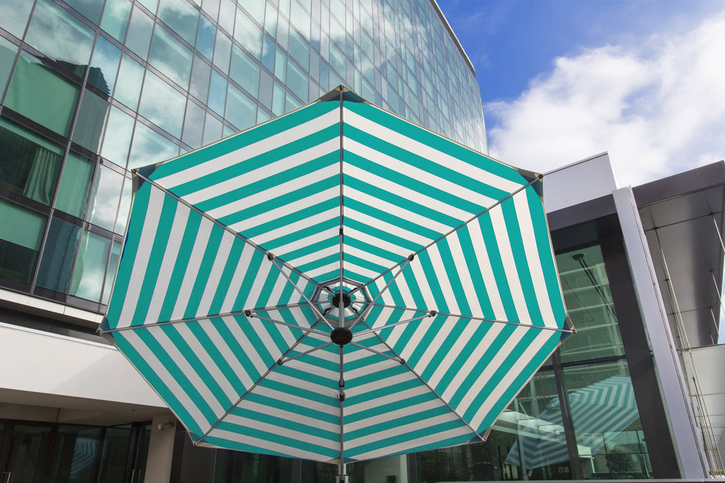 Homecrest Sol umbrella on a patio
