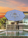 Homecrest Sol umbrella on a patio