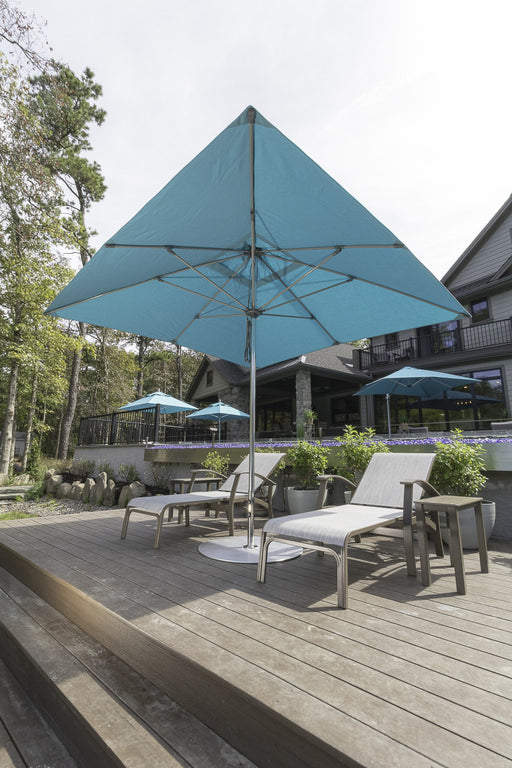 Homecrest Triumph umbrella on a patio