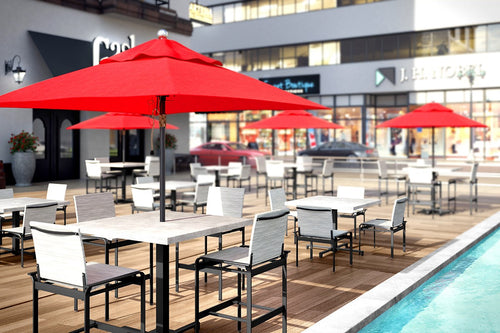 Homecrest 9' Octagon Market Umbrella with Pulley Lift