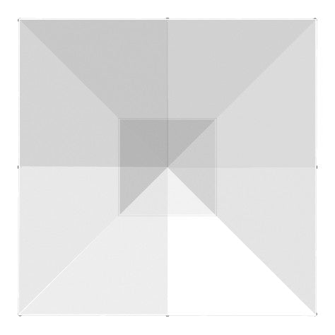 Homecrest 6.5' square market umbrella canopy from above
