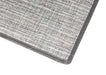 Homecrest woven vinyl rug, bound edge detail