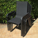 Kettler Basic Plus Stack Chairs stacked on a patio