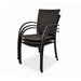 Kettler Pilano Black Weave arm chairs stacked
