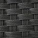 Pilano black hand-woven weave detail