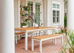 Telescope Casual Bazza 3-Piece Bench Dining Set shown in the Telescope Casual 2027 catalog