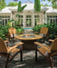 Telescope Casual Newport 5-Piece Adirondack Fire Pit Set shown in the Telescope Casual 2027 catalog