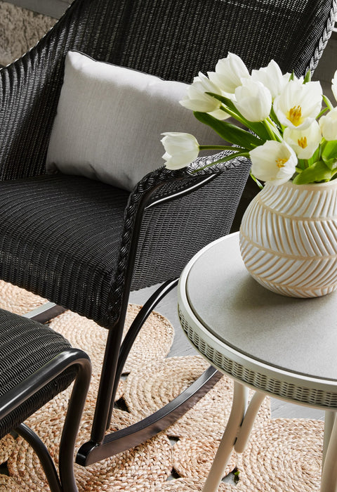 Lloyd Flanders All Seasons porch rocker in Charcoal