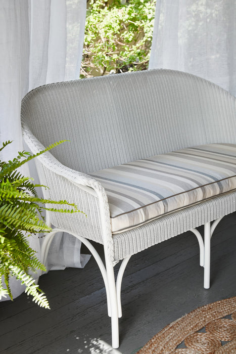 Lloyd Flanders All Seasons settee in Ivory