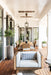 Lloyd Flanders Catalina lounge chair in Hickory on a covered porch