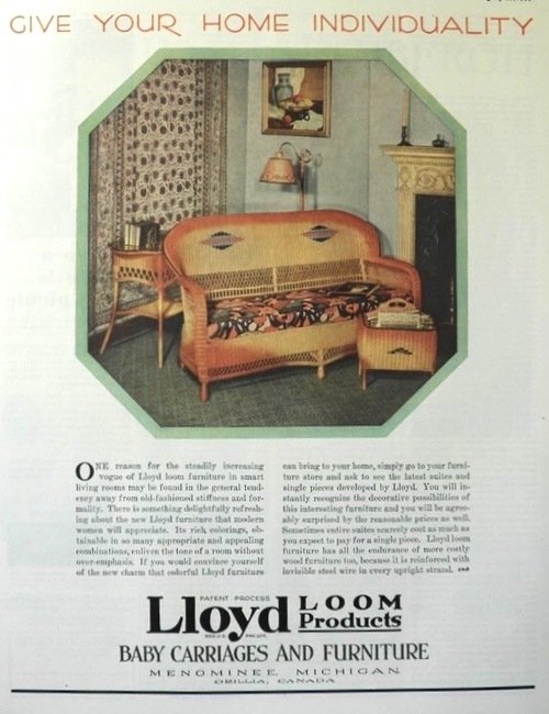 "Give your home individuality": Lloyd Loom Products