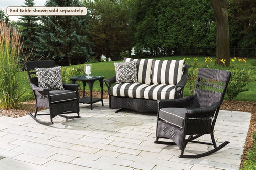 Lloyd Flanders Nantucket 3-Piece Glider Porch Set