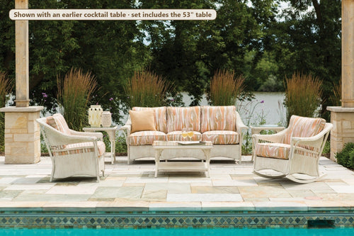 Lloyd Flanders Nantucket 4-Piece Seating Set with Lounge Rocker and Cocktail Table