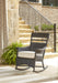 Lloyd Flanders Nantucket porch rocker in Denim Blue