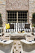 Lloyd Flanders Reflections sofa and lounge chairs in Ivory