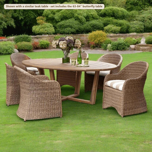 Lloyd Flanders Tobago 7-Piece Teak Dining Set