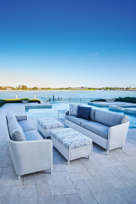 Visions Ottoman on a patio