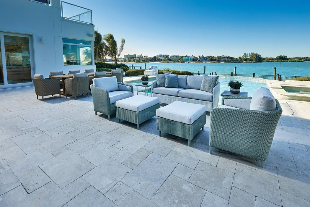 Visions Ottoman on a patio