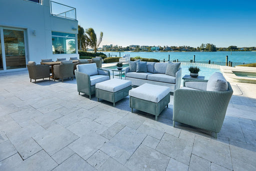 Visions Ottoman on a patio