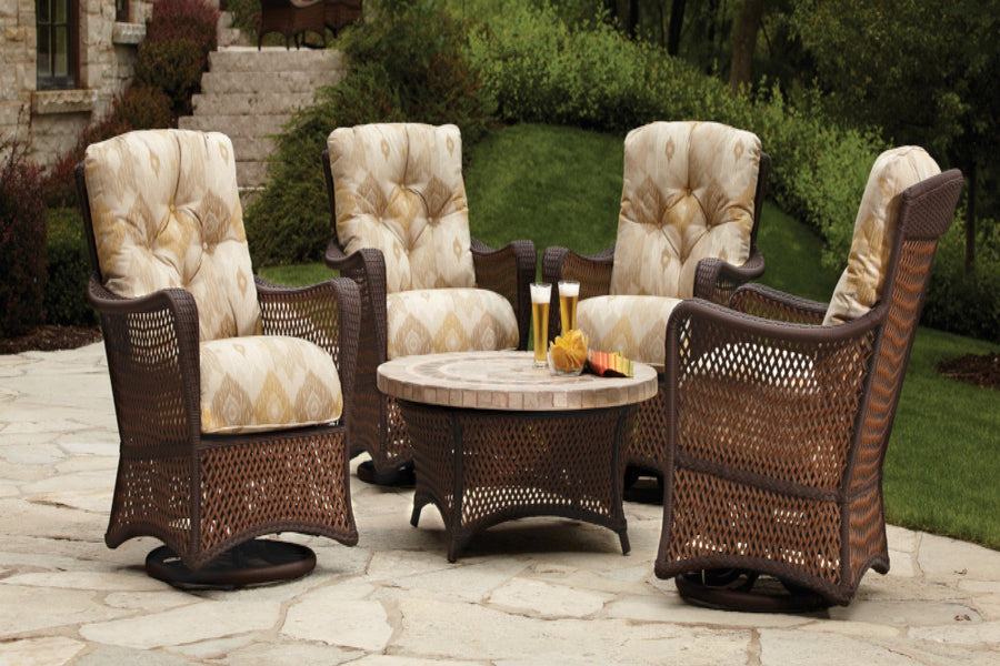 Grand Traverse 4-Piece Swivel Glider Set