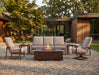 Woodard Louie Lounge Chair, shown in a Woodard outdoor setting (some pieces shown are sold separately)