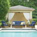 Lloyd Flanders Magnolia Sofa set by a pool
