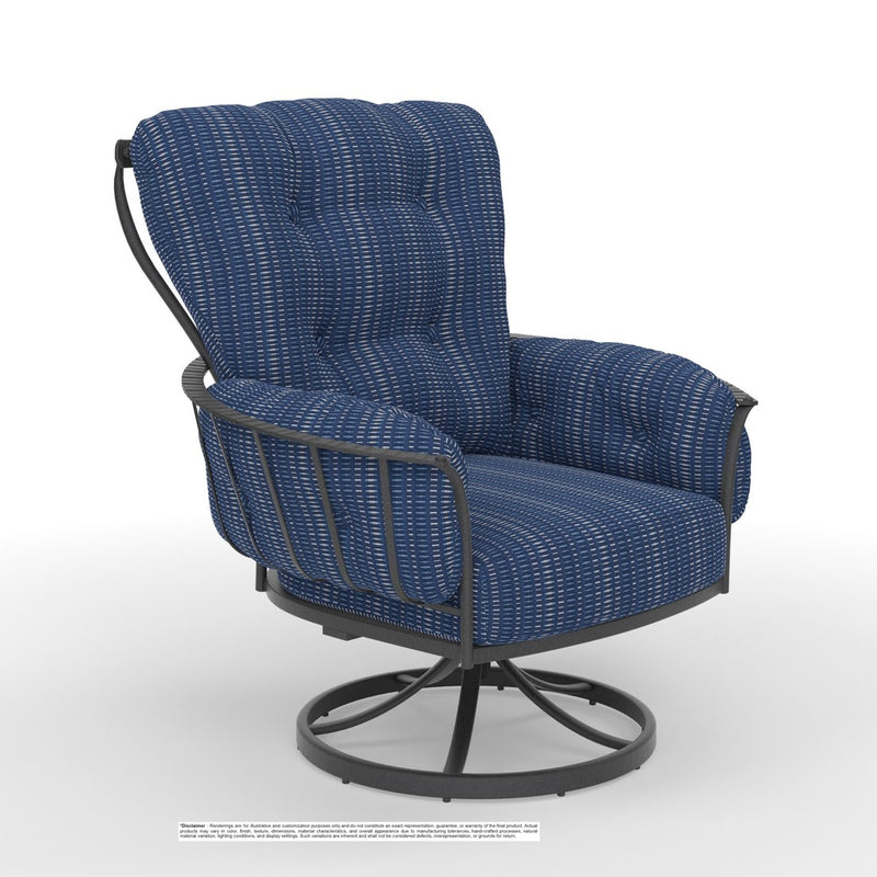 OW Lee Monterra chair in Carbon Black finish with Esti Marine fabric