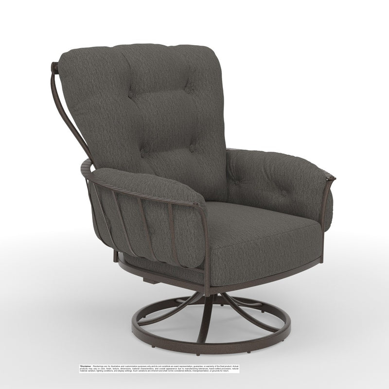 OW Lee Monterra chair in Copper Creek finish with Tailored Smoke fabric