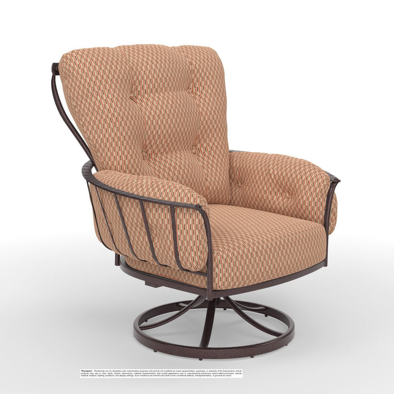 OW Lee Monterra chair in Rosewood finish with Optimist Clay fabric