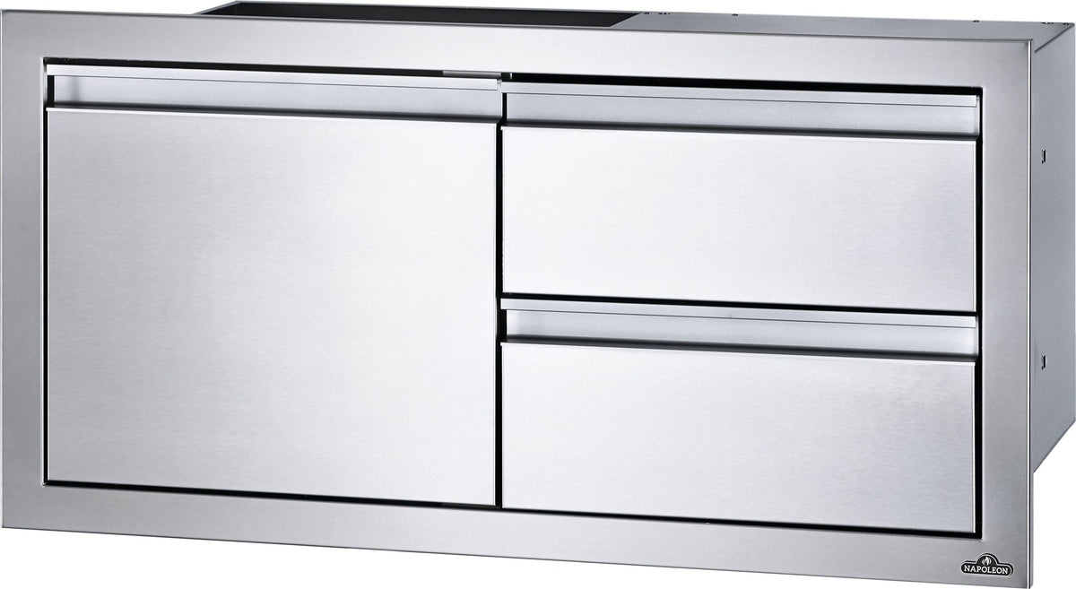 Napoleon door & double drawer