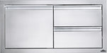 Napoleon 36 x 16 inch single door and double drawer, front