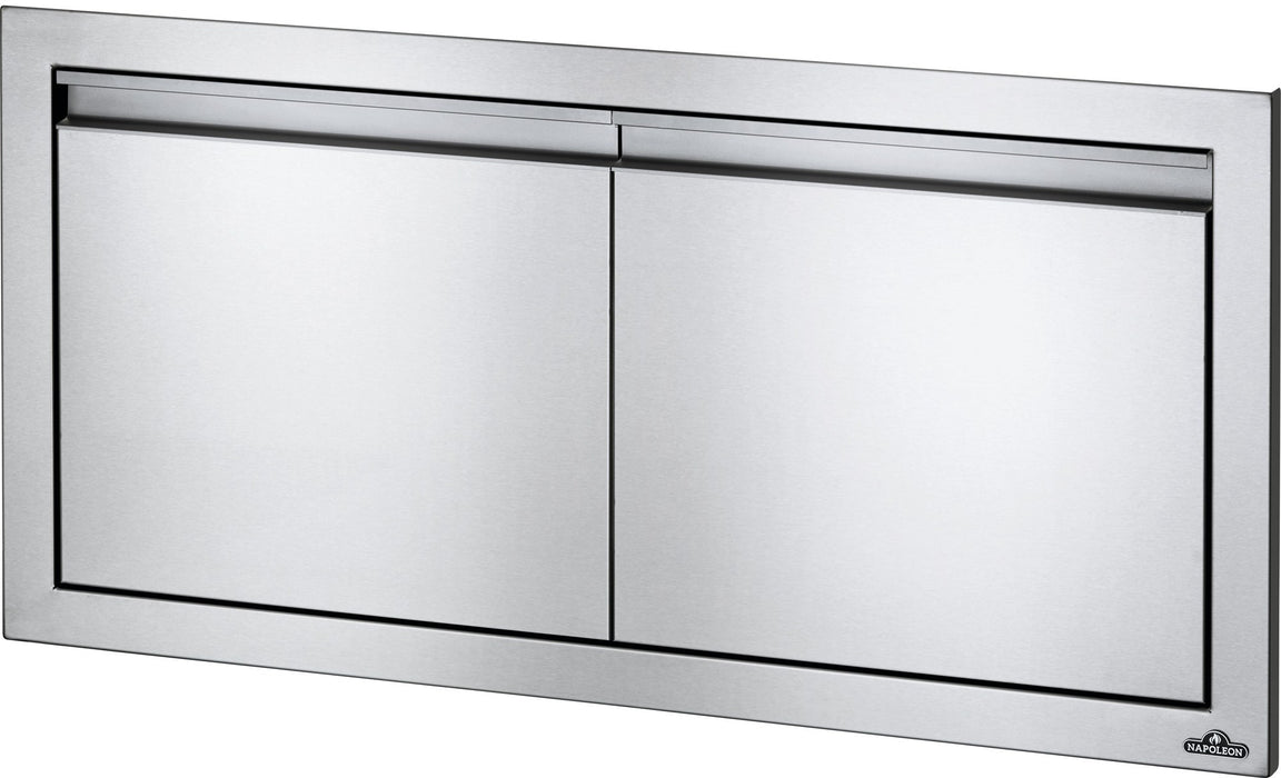 Napoleon 36 x 16 inch stainless double door, angled