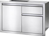 Napoleon 36 x 24 inch single door and double drawer, angled
