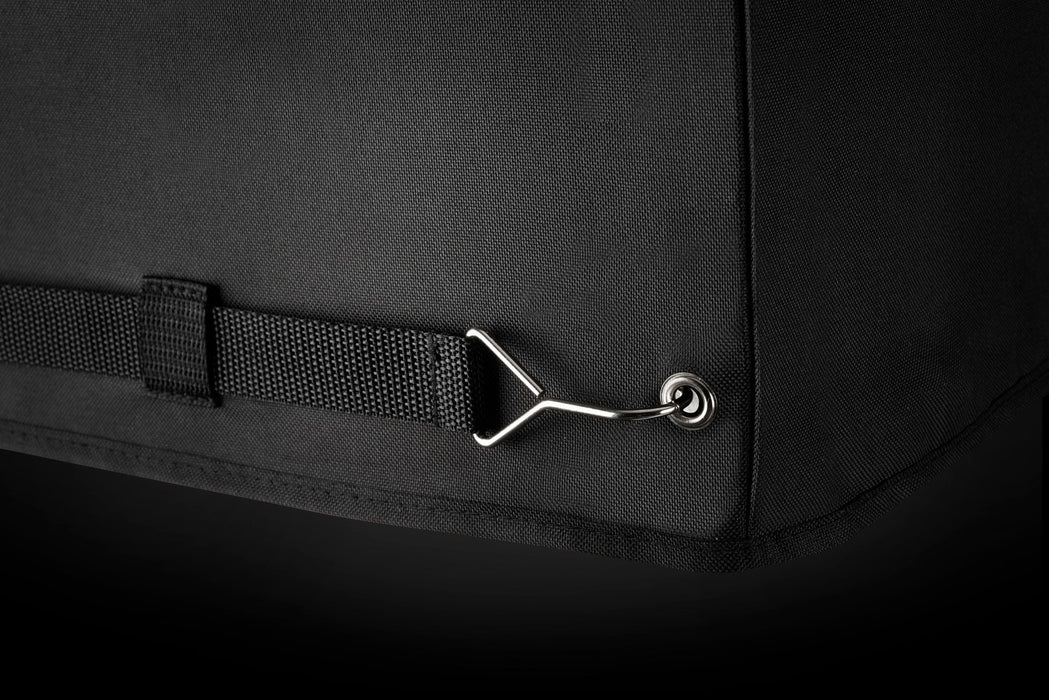 Napoleon grill cover strap and hook detail