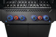Phantom Prestige 500 backlit knobs, glowing red with SafetyGlow when the gas is on