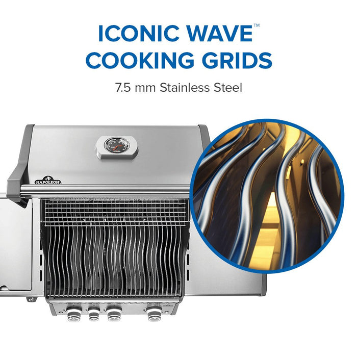 Iconic Wave cooking grids, 7.5 mm stainless steel