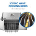 Iconic Wave cooking grids, 7.5 mm stainless steel