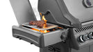Steak searing on the infrared SIZZLE ZONE side burner
