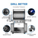 Innovative features: integrated bottle opener, JETFIRE ignition, white backlit knobs, locking caster wheels