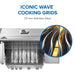 Iconic Wave cooking grids, 7.5 mm stainless steel